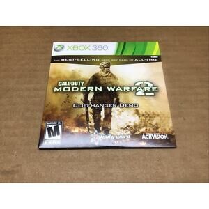 Call of Duty Modern Warfare 2 Cliffhanger Demo Xbox 360 Case and Disc